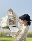 Practice cat bag can be folded and folded to expand pet bags.