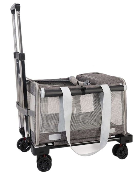 Pet lever boxes can be folded with cat bag out of the bag.