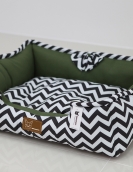 Pet nest long square dog nest and thick warm cushion large dog golden retriever small dog nests to become cat kitten nest