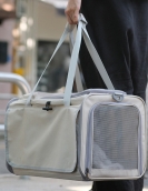 Pet bag out of the portable bag, breathable, foldable hand -mounted cat bag large capacity, two small cats out bag