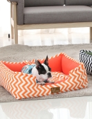 Pet nest pad resistant to bite wave pattern cloth small cat nest bed four seasons universal pet supplies