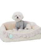 The dog's nest pet nest cat sofa nest waterproof small and medium -sized canine teddy cushion can wash the cat nest dog bed