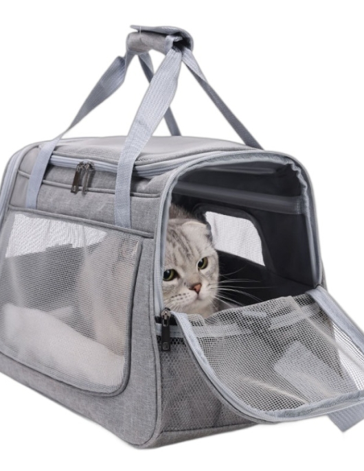 Cat bag out bag can be folded with small dog bags.
