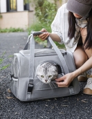 Cat bag out bag can be folded with small dog bags.