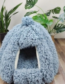 Straw velvet closed cat nest Four seasons universal closed cat nest cat house in winter warm, demolished dog nest pads
